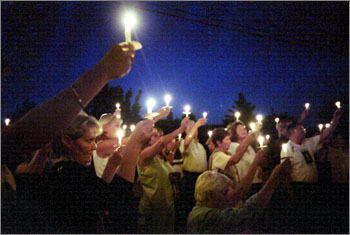 Candlelight vigil